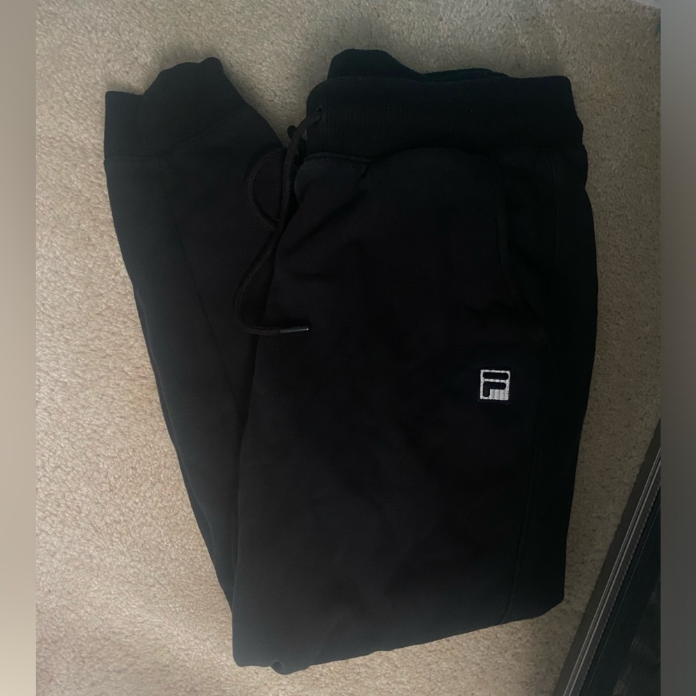 Small Fila Black Sweatpants